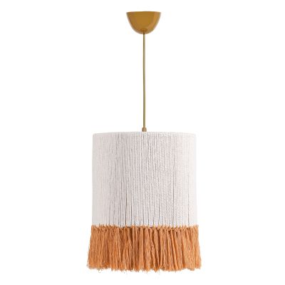 CEILING PENDANT HM7651.03, WHITE-BEIGE ROPE, Φ25x80