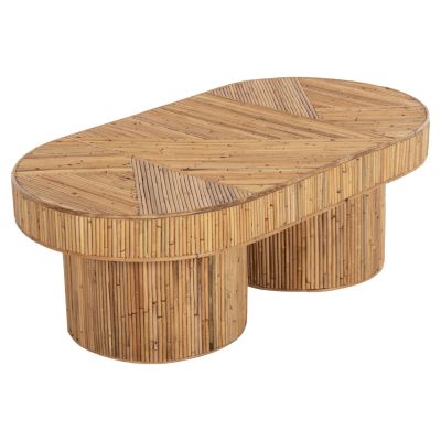 ХОЛНА МАСА ОВАЛЕН ПЛОТ GATSBY HM9870 РАТАН В ЕСТЕСТВЕН ЦВЯТ 110x59x39Hcm.