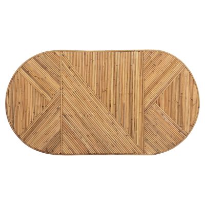 ХОЛНА МАСА ОВАЛЕН ПЛОТ GATSBY HM9870 РАТАН В ЕСТЕСТВЕН ЦВЯТ 110x59x39Hcm.