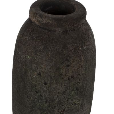 DECOR VASES 3PCS HM7711 TERRACOTTA FOSSIL GREY