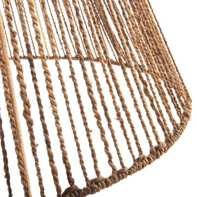 CEILING PENDANT LAMP HM4034 DRIED BANANA TREE FIBERS IN BROWN COLOR Φ100x100-105Hcm.