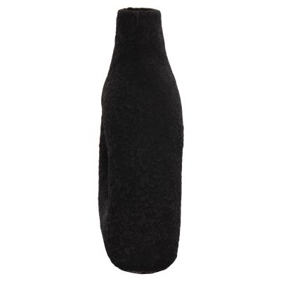 TABLE DECORATIVE VASE DECANT HM4667.01M TERRACOTA IN BLACK--17x6.5x20Hcm.