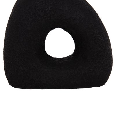 TABLE DECORATIVE VASE DECANT HM4667.01M TERRACOTA IN BLACK--17x6.5x20Hcm.