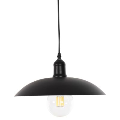 CEILING PENDANT LAMP HM4135 BLACK METAL CAP Φ31x110H cm.