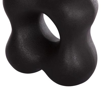 CERAMIC TABLE DECOR SEBOR HM4594.02 MATTE BLACK 18x9x18Hcm.