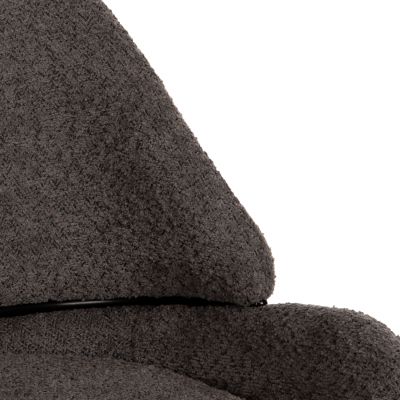 БАР СТОЛ СРЕДЕН НА ВИСОЧИН HM8586.01 СИВ ПЛАТ ОТ БУКУЛ-ЧЕРНИ МЕТАЛНИ КРАКА 55x62x105H см.