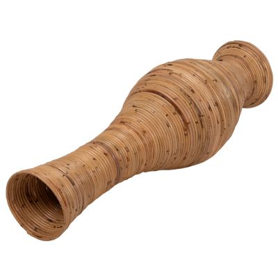 ДЕКОРАТИВНА ПОДОВА ВАЗА HM7852 РАТАН В ЕСТЕСТВЕН ЦВЯТ Φ30x100Hcm.