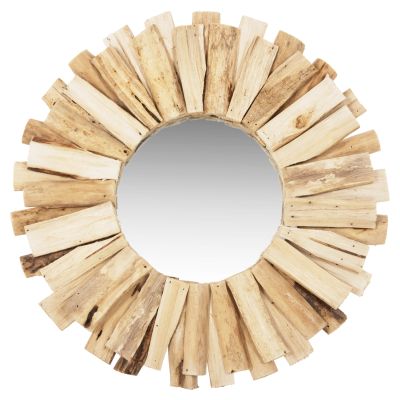 WALL MIRROR HM7719 DRIFTWOOD NATURAL 50X5X50H