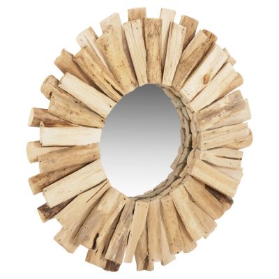 WALL MIRROR HM7719 DRIFTWOOD NATURAL 50X5X50H