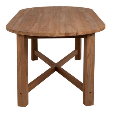 DINING TABLE KUTAI HM9639 RECYCLED TEAK WOOD IN NATURAL COLOR 220x100x75Hcm.