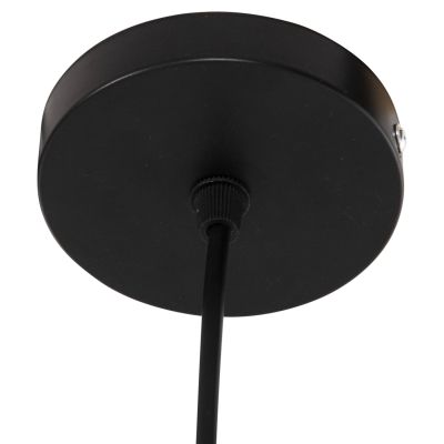 CEILING PENDANT OBLONG CYLINDRICAL CAP ABACA FIBERS IN NATURAL Φ21x43-120Hcm.HM7768