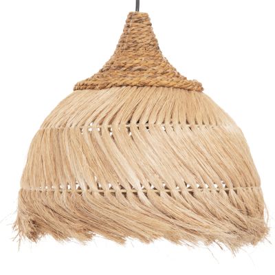 CEILING PENDANT MENDONG GRASS FIBERS IN NATURAL COLOR Φ38x34-120Hcm.HM7776