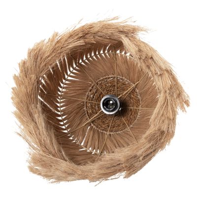 CEILING PENDANT MENDONG GRASS FIBERS IN NATURAL COLOR Φ38x34-120Hcm.HM7776