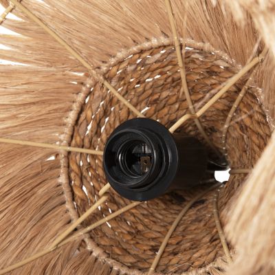 CEILING PENDANT MENDONG GRASS FIBERS IN NATURAL COLOR Φ38x34-120Hcm.HM7776