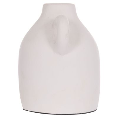 DECORATIVE VASE SERIES CLAYVON HM4407 TERRACOTTA IN WHITE COLOR 20x12x19Hcm.