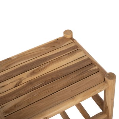 OUTDOOR LOUNGE SET 4PCS EDDARD HM9340 SOLID TEAK NATURAL-WHITE