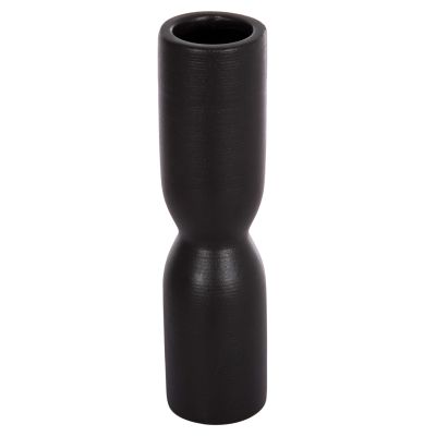 CERAMIC TABLE DECOR SCEPTER HM4615.02 MATTE BLACK Φ7.5x31Hcm.