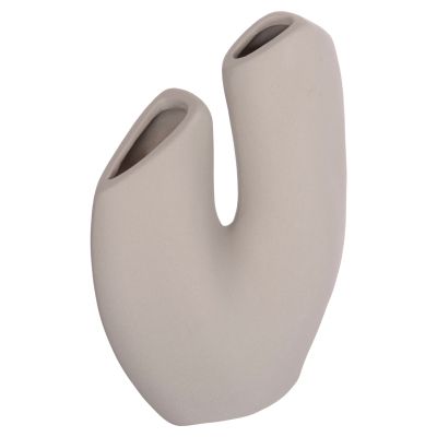 CERAMIC TABLE DECOR ARKEN HM4619.03 GREY MATTE 20.5x8x26Hcm.