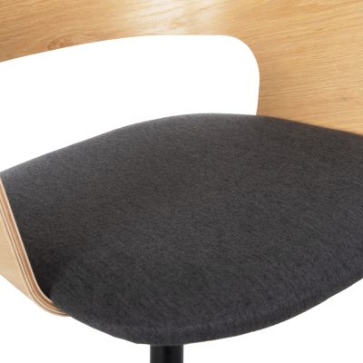 ТРАПЕЗЕН КОМПЛЕКТ 5БР. HM11972 МАСА DENTY & 4 СТОЛОВА VELP (ДЪБ-СИВ)