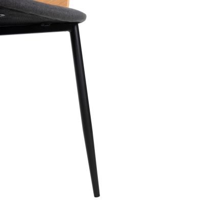 ТРАПЕЗЕН КОМПЛЕКТ 5БР. HM11972 МАСА DENTY & 4 СТОЛОВА VELP (ДЪБ-СИВ)