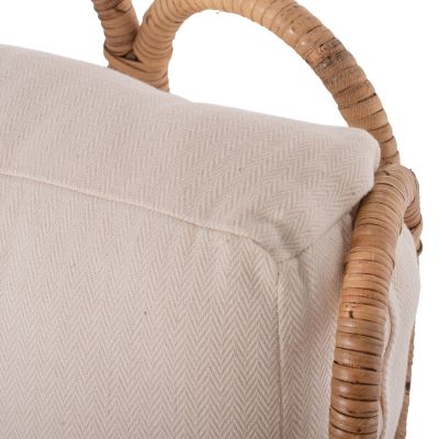 ΑRMCAIR RINGER FB99341 РАТАН-МЕТАЛ НАТУРАЛЕН ЦВЯТ 65x69x86H cm.