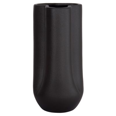 CERAMIC TABLE DECOR GLAZE HM4612.02 MATTE BLACK Φ14x29Hcm.