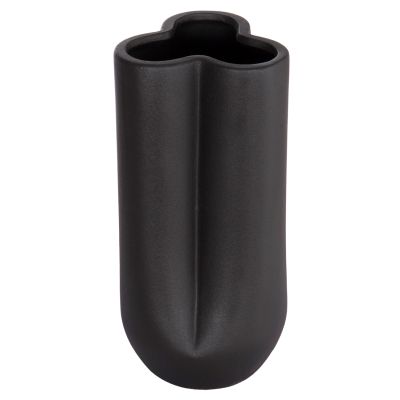 CERAMIC TABLE DECOR GLAZE HM4612.02 MATTE BLACK Φ14x29Hcm.