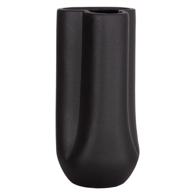 CERAMIC TABLE DECOR GLAZE HM4612.02 MATTE BLACK Φ14x29Hcm.