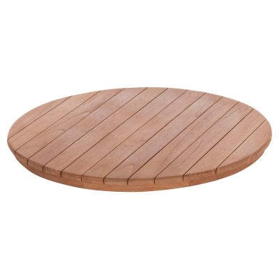 TABLETOP ROUND HM18132 TEAK WOOD--NATURAL COLOR Φ60x4(thickness)cm.