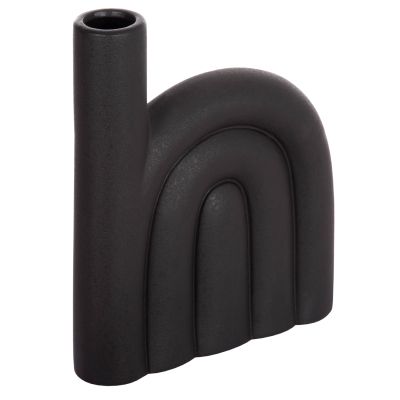 CERAMIC TABLE DECOR ARCON HM4639.02 MATTE BLACK 23x5,5x29Hcm.