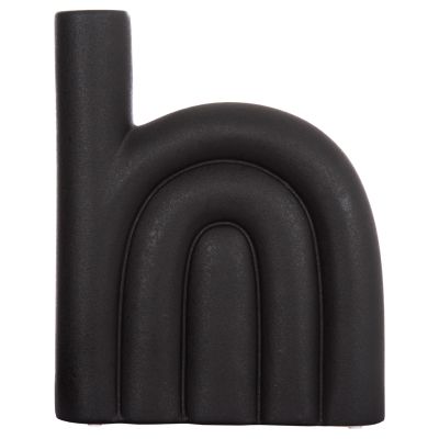 CERAMIC TABLE DECOR ARCON HM4639.02 MATTE BLACK 23x5,5x29Hcm.