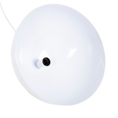 CEILING PENDANT LAMP HM4079 WHITE METAL ROUND CAP Φ40x125Hcm.