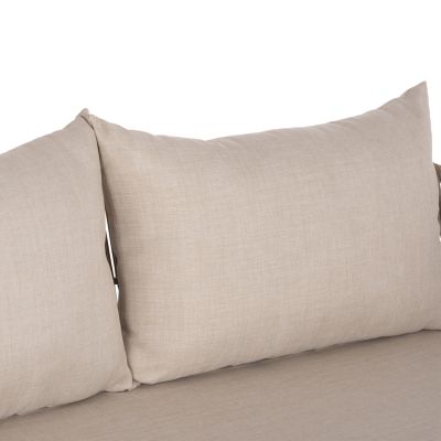 OUTDOOR LOUNGE 2-SEATER SOFA SANJI HM6220 ACACIA WOOD-ALUMINUM-ROPE 168.5x80x82Hcm.