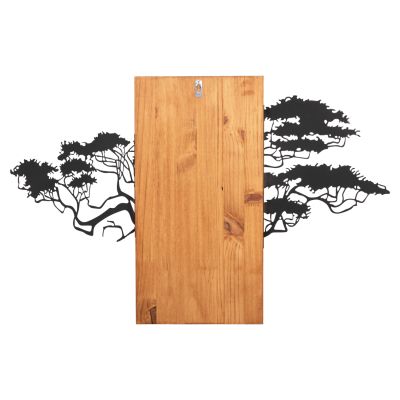 ДЕКОРАЦИЯ ЗА СТЕНА ДЪРВО ФИГУРА HM4648-МЕТАЛ-ДЪРВО 90x3(дебелина)x58Hcm.