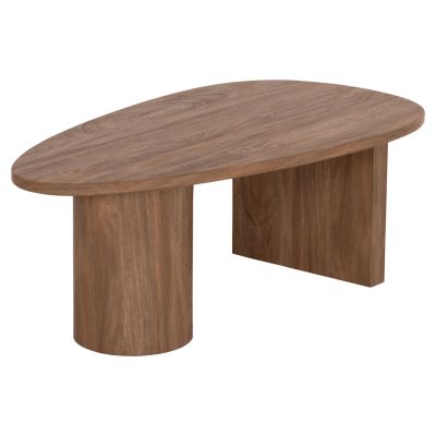 COFFEE TABLE OVAL ALPER HM18327 MDF IN SONAMA COLOR 110x60x40Hcm.