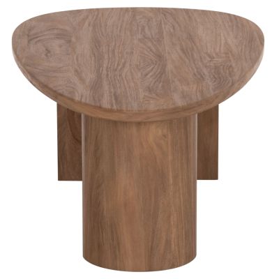 COFFEE TABLE OVAL ALPER HM18327 MDF IN SONAMA COLOR 110x60x40Hcm.