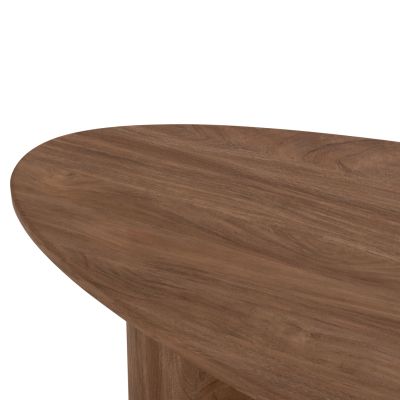 COFFEE TABLE OVAL ALPER HM18327 MDF IN SONAMA COLOR 110x60x40Hcm.