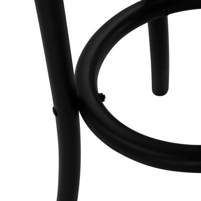 Дървена табуретка от бук черна с мат 36'x70xm HM8751.02