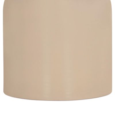 SET 2 COFFEE TABLES BELLINS HM18314.04 BEIGE METAL BASES--GLASS TOPS Φ50cm & Φ40cm