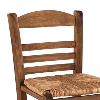 Традиционен стол със слама Орех HM10377.01