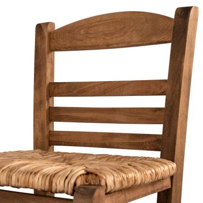 Традиционен стол със слама Орех HM10377.01