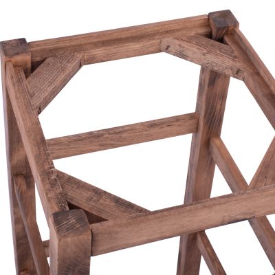 ДЪРВЕНА ТАБУРЕТКА БЕЗ ГРЪБ ОТ ОРЕХ HM5583.01