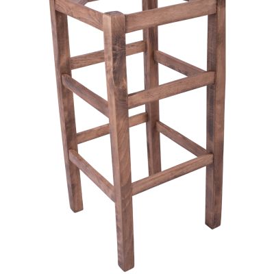 ДЪРВЕНА ТАБУРЕТКА БЕЗ ГРЪБ ОТ ОРЕХ HM5583.01