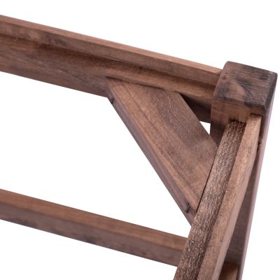 ДЪРВЕНА ТАБУРЕТКА БЕЗ ГРЪБ ОТ ОРЕХ HM5583.01