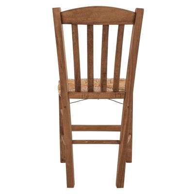 Традиционен стол орех със слама HM10376.01