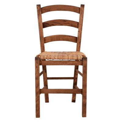 Традиционен стол Импрегниран Парос със слама HM10379.01