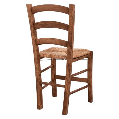 Традиционен стол Импрегниран Парос със слама HM10379.01