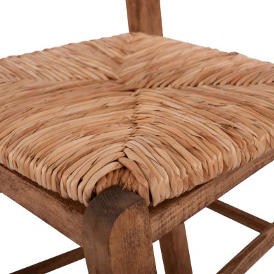 Традиционен стол Импрегниран Парос със слама HM10379.01