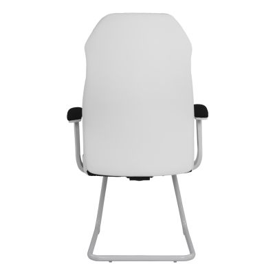 Конферентен офис стол HM1102.02 в черен и бял цвят 66,5x63x108см