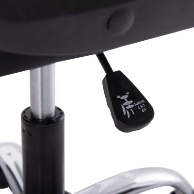 ОФИС СТОЛ CANAN HM1201 ЧЕРЕН PVC-ЧЕРЕН НАЙЛОН-ХРОМОВА ОСНОВА 69x48x98Hcm.